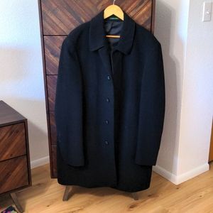 Ralph Lauren Extra large (XL) Tall Men's Black wool coat, Excellent used conditi